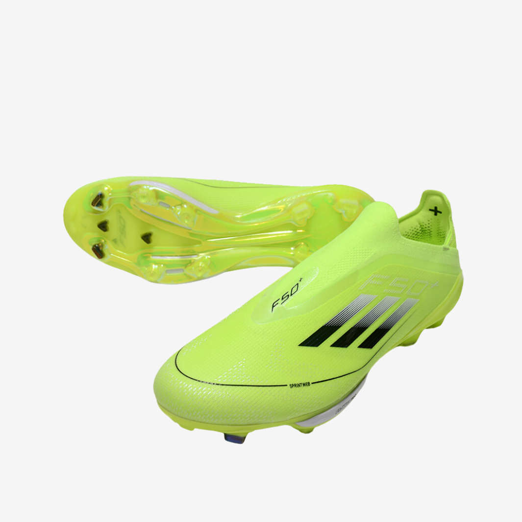 Adidas F50+ YELLOW Lightstrike Elite Laceless FG - SoccerSole