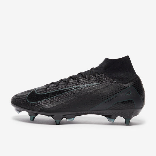 Nike Air Zoom Mercurial Superfly 10 SG BLACK - SoccerSole