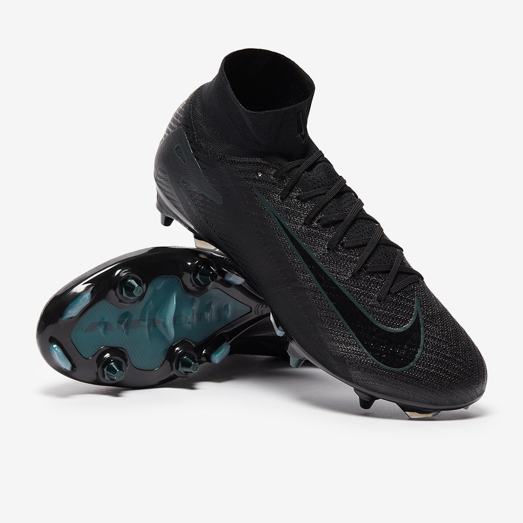 Nike Air Zoom Mercurial Superfly 10 SG BLACK - SoccerSole