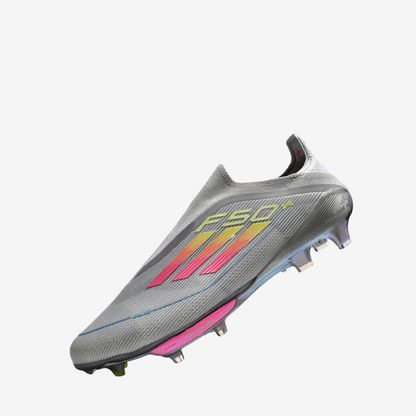 Adidas F50+ GRAY Lightstrike Elite Laceless FG - SoccerSole
