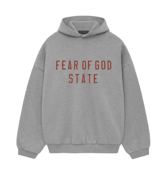 Essentials Fear Of God Grey Hoodie | סווצ'רט אסנשיאל